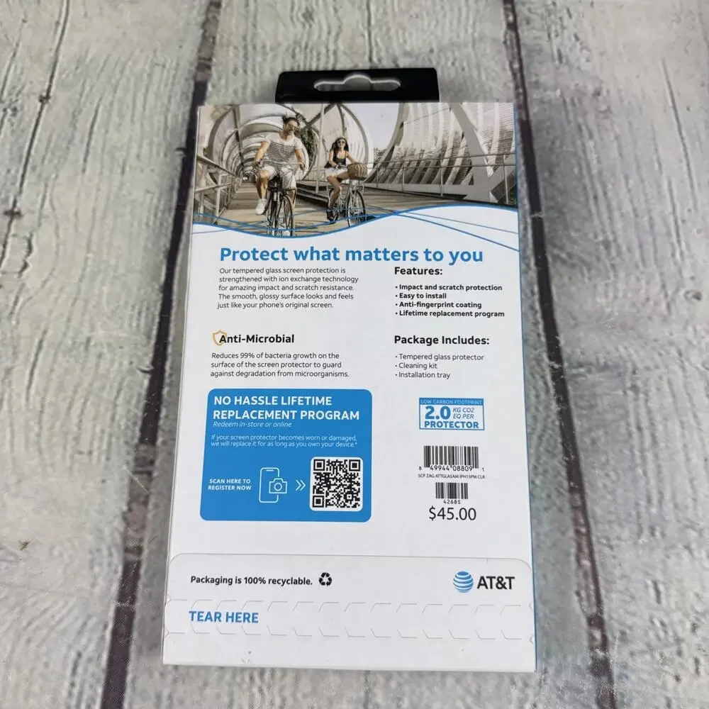 at&t tempered glass